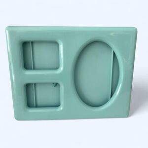 Vintage Tupperware Teal Blue Picture Frame